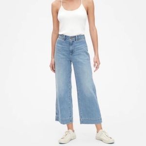 NWT Gap High Rise Wide-Leg Crop Pants